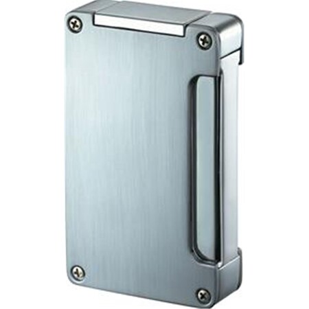 Visol Zidane Brushed Silver Torch Flame Lighter with Built-in Cigar Punch VLR400102